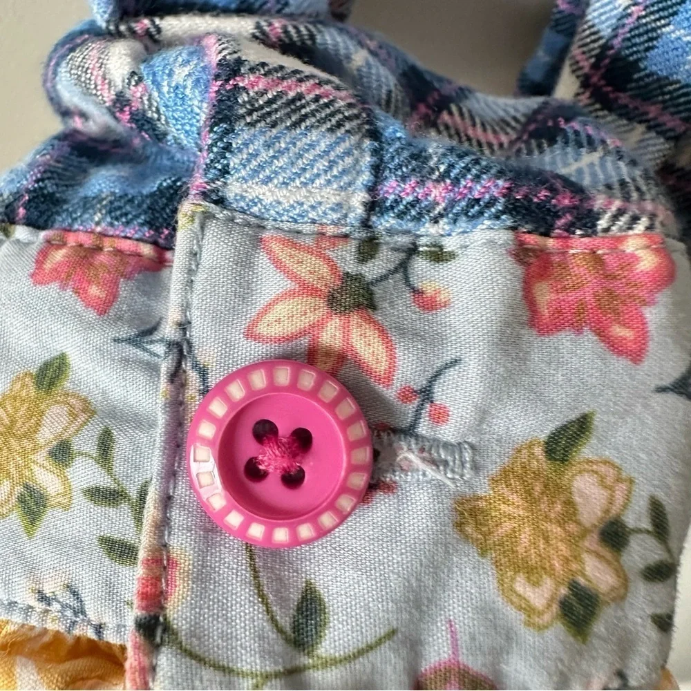 Matilda Jane size 10 Make Believe Floating Away tunic plaid flannel